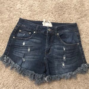 Altaird state fringe shorts